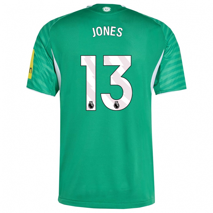 ילדים טיילר ג'ונס #13 ירוק לבן הרחק ג'רזי 2025/26 חולצה קצרה