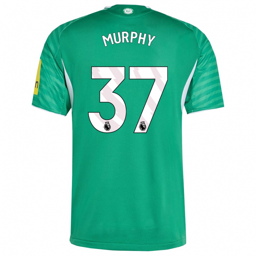 ילדים אלכס מרפי #37 ירוק לבן הרחק ג'רזי 2025/26 חולצה קצרה