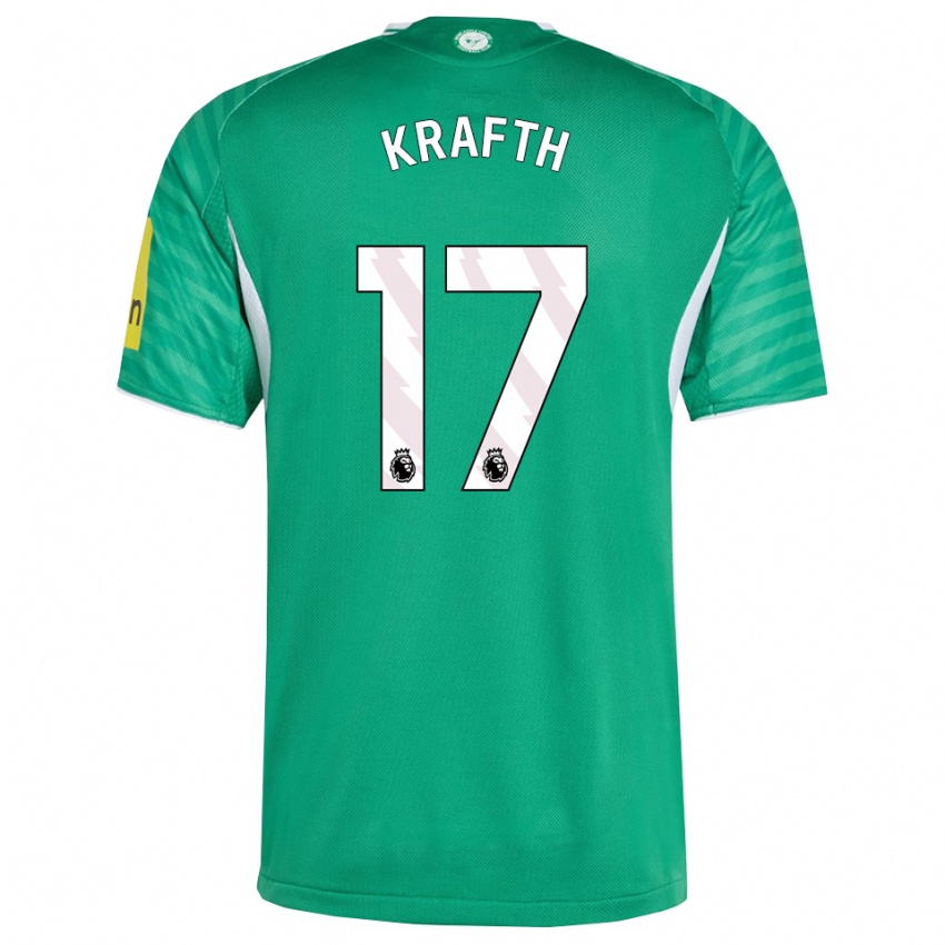ילדים אמיל קראפט #17 ירוק לבן הרחק ג'רזי 2025/26 חולצה קצרה