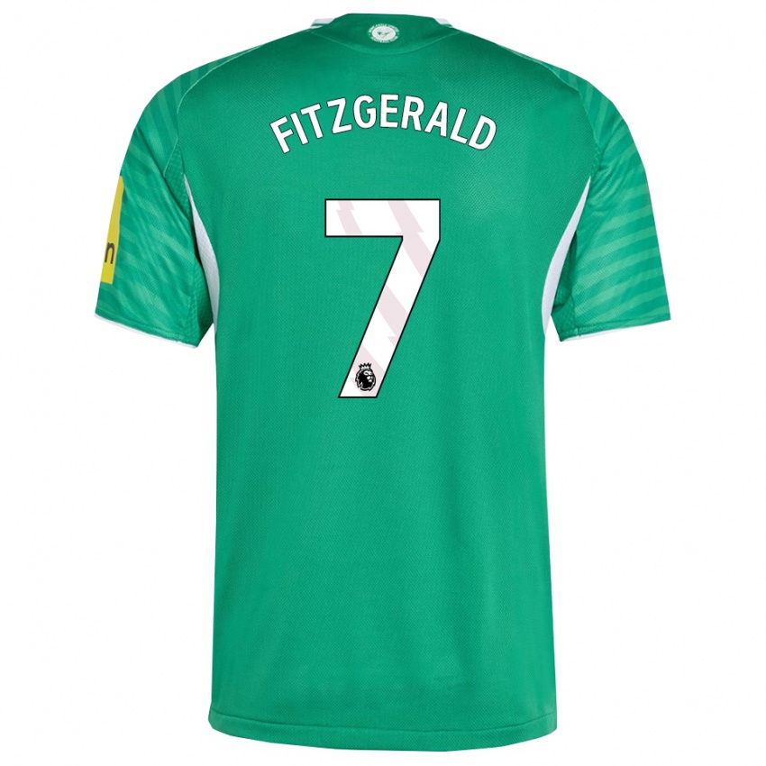 ילדים קייל פיצג׳רלד #7 ירוק לבן הרחק ג'רזי 2025/26 חולצה קצרה