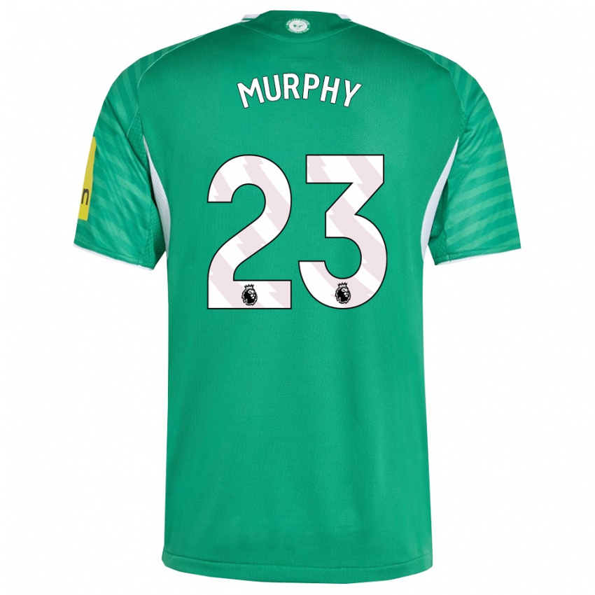 ילדים ג'ייקוב מרפי #23 ירוק לבן הרחק ג'רזי 2025/26 חולצה קצרה