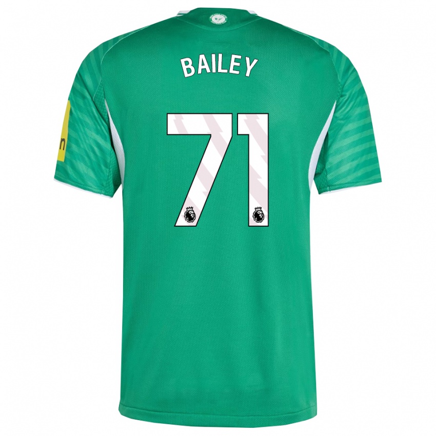 ילדים סקוט ביילי #71 ירוק לבן הרחק ג'רזי 2025/26 חולצה קצרה