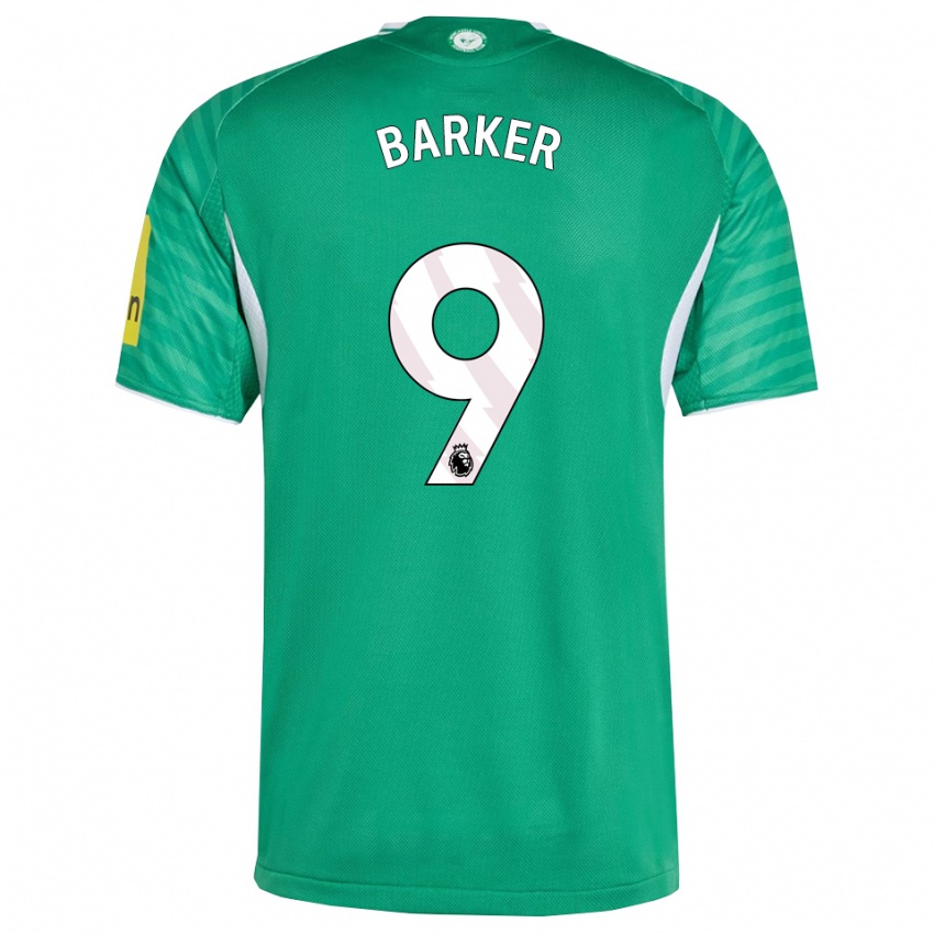 ילדים קייטי בארקר #9 ירוק לבן הרחק ג'רזי 2025/26 חולצה קצרה