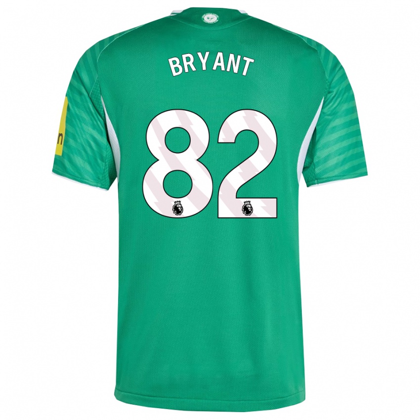 ילדים תומאס בראיינט #82 ירוק לבן הרחק ג'רזי 2025/26 חולצה קצרה