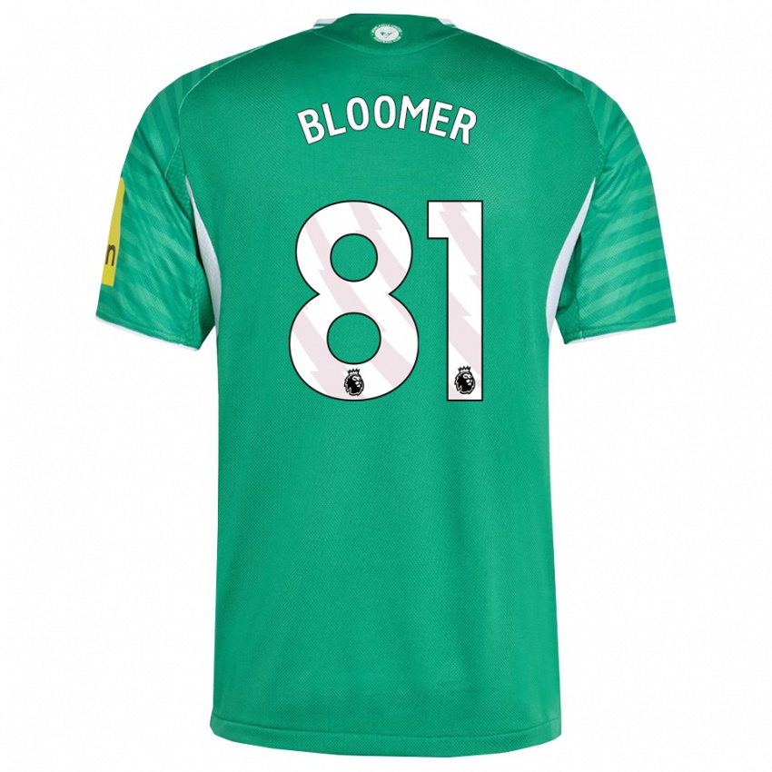 ילדים גאי בלומר #81 ירוק לבן הרחק ג'רזי 2025/26 חולצה קצרה