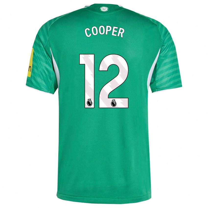 ילדים דיאנה קופר #12 ירוק לבן הרחק ג'רזי 2025/26 חולצה קצרה