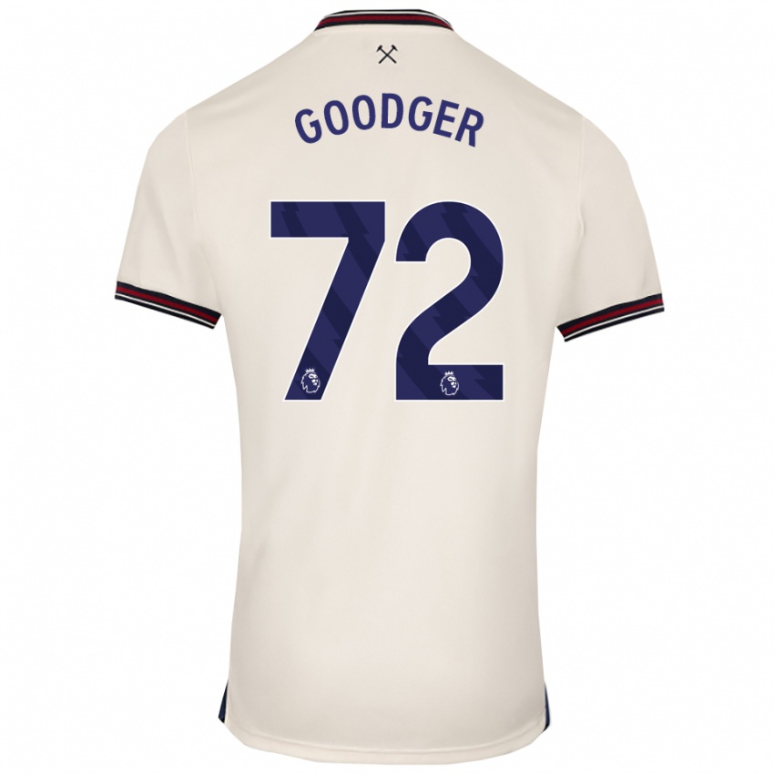 ילדים Tommy Goodger #72 לבן מלוכלך הרחק ג'רזי 2025/26 חולצה קצרה
