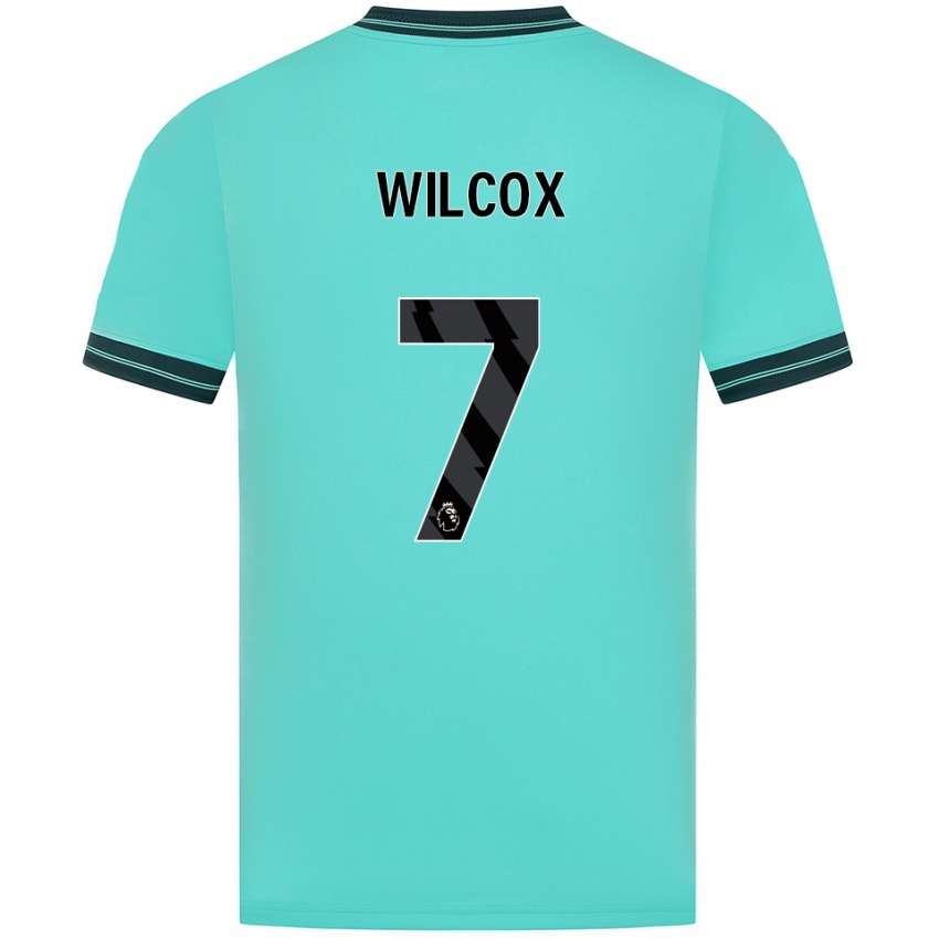 ילדים Jake Wilcox #7 תכלת ירוק הרחק ג'רזי 2025/26 חולצה קצרה