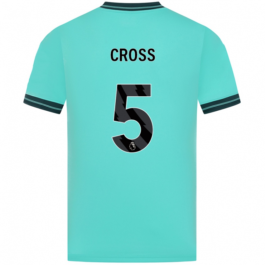 ילדים Emma Cross #5 תכלת ירוק הרחק ג'רזי 2025/26 חולצה קצרה