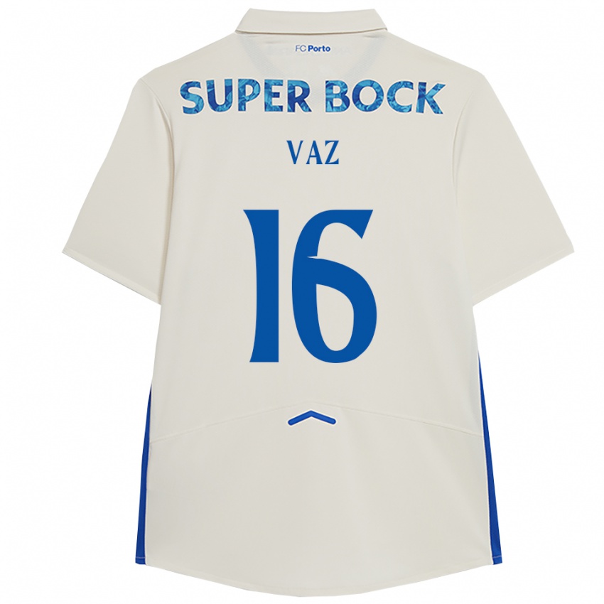 ילדים מטילד פינטו בורז׳ס ואז #16 לבן כחול ג'רזי קיט שלישי 2025/26 חולצה קצרה