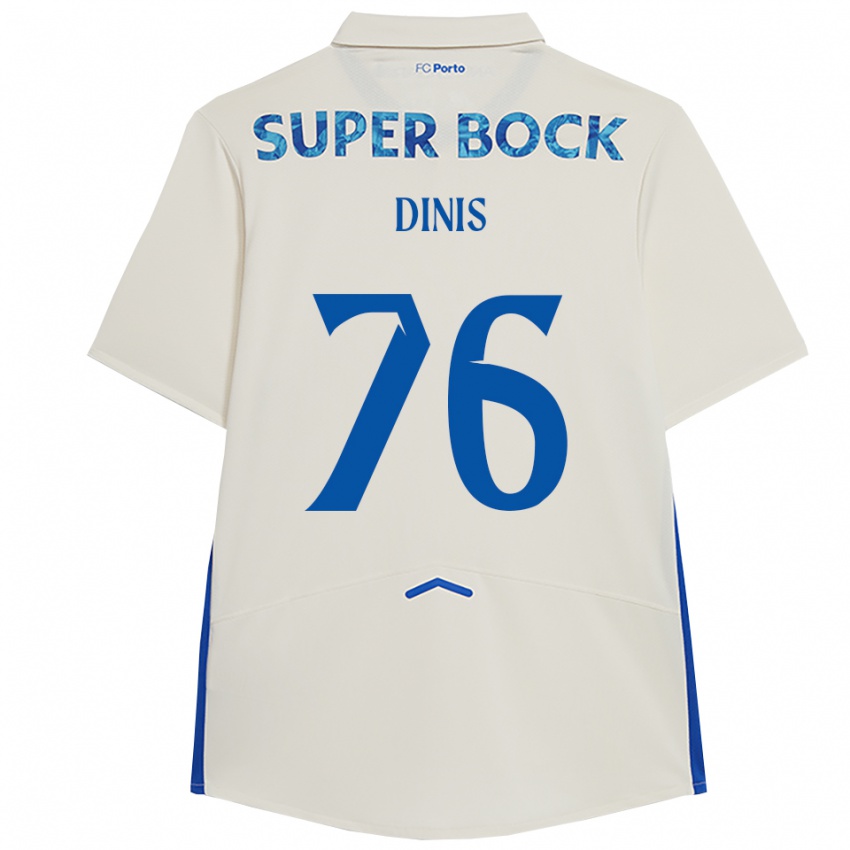 ילדים דיניס #76 לבן כחול ג'רזי קיט שלישי 2025/26 חולצה קצרה