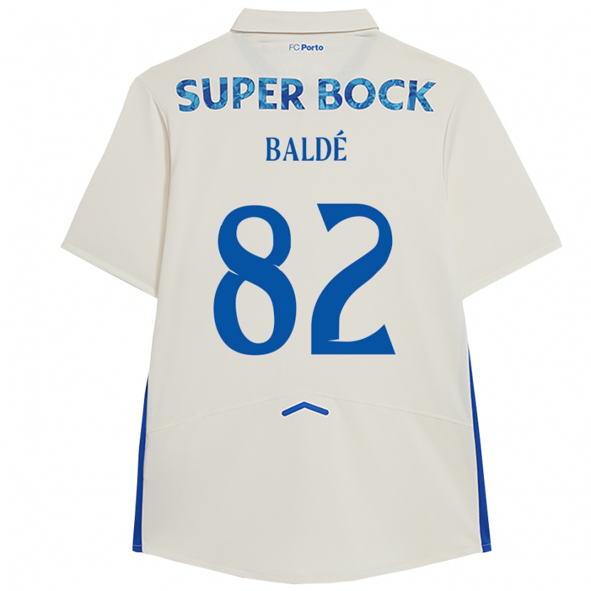 ילדים אלפא מוסא באלדה #82 לבן כחול ג'רזי קיט שלישי 2025/26 חולצה קצרה