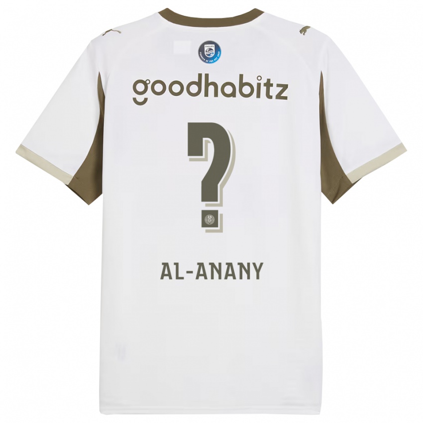 ילדים Yousif Al-Anany #0 לבן אפור ג'רזי קיט שלישי 2025/26 חולצה קצרה