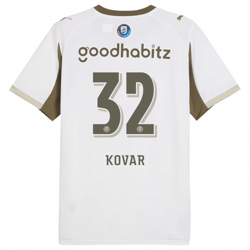 ילדים מאטיי קובאר #32 לבן אפור ג'רזי קיט שלישי 2025/26 חולצה קצרה