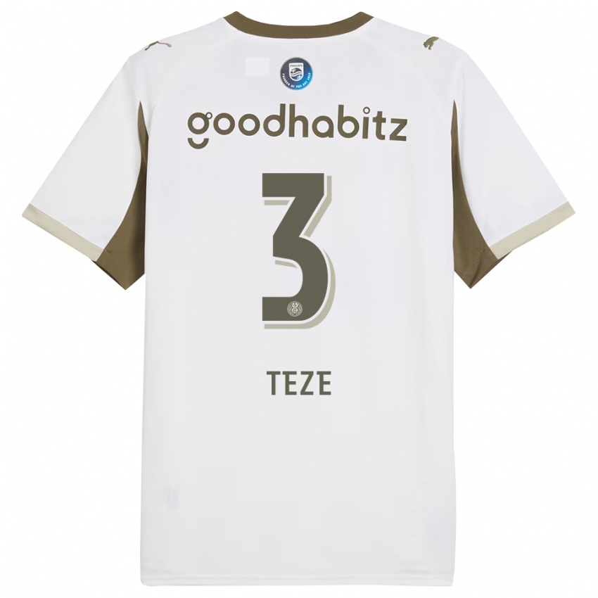 ילדים ג'ורדן טז #3 לבן אפור ג'רזי קיט שלישי 2025/26 חולצה קצרה