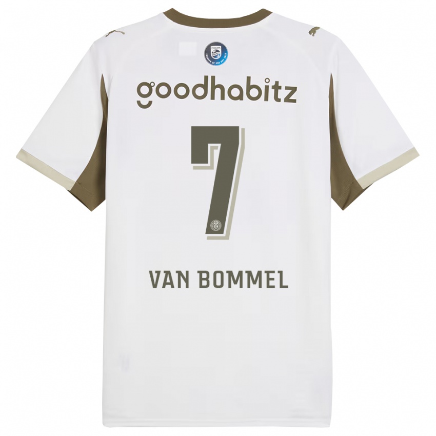 ילדים רובן ואן בומל #7 לבן אפור ג'רזי קיט שלישי 2025/26 חולצה קצרה