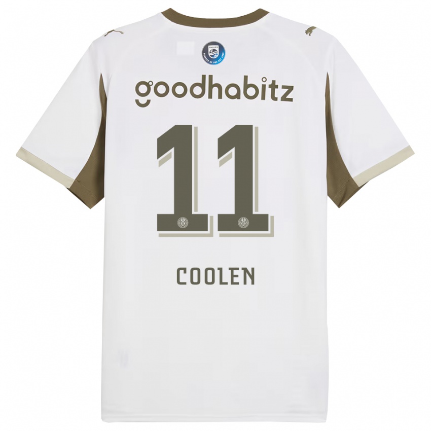 ילדים נדיה קולן #11 לבן אפור ג'רזי קיט שלישי 2025/26 חולצה קצרה