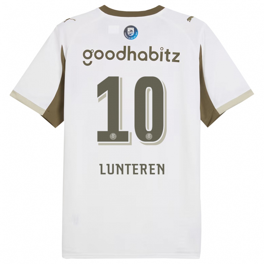 ילדים דזירה ואן לונטרן #10 לבן אפור ג'רזי קיט שלישי 2025/26 חולצה קצרה