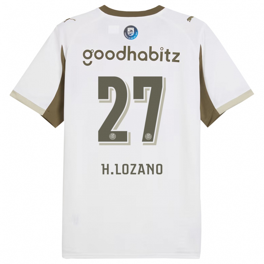 ילדים הירבינג לוסאנו #27 לבן אפור ג'רזי קיט שלישי 2025/26 חולצה קצרה