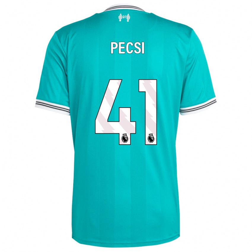 ילדים ארמין פצ'י #41 ירוק לבן ג'רזי קיט שלישי 2025/26 חולצה קצרה