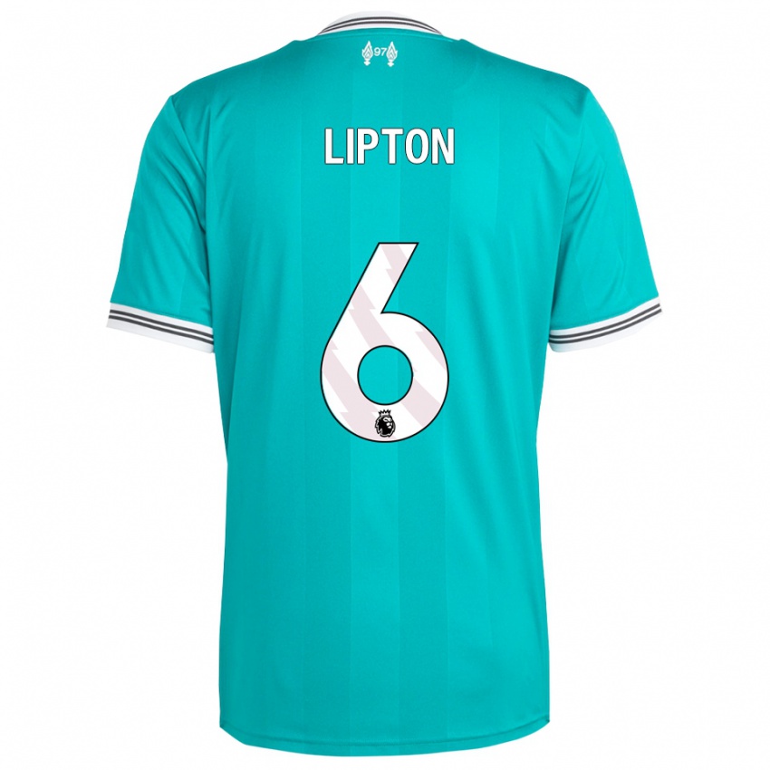 ילדים Joe Lipton #6 ירוק לבן ג'רזי קיט שלישי 2025/26 חולצה קצרה ילדים Joe Lipton #6 ירוק לבן ג'רזי קיט שלישי 2025/26 חולצה קצרה