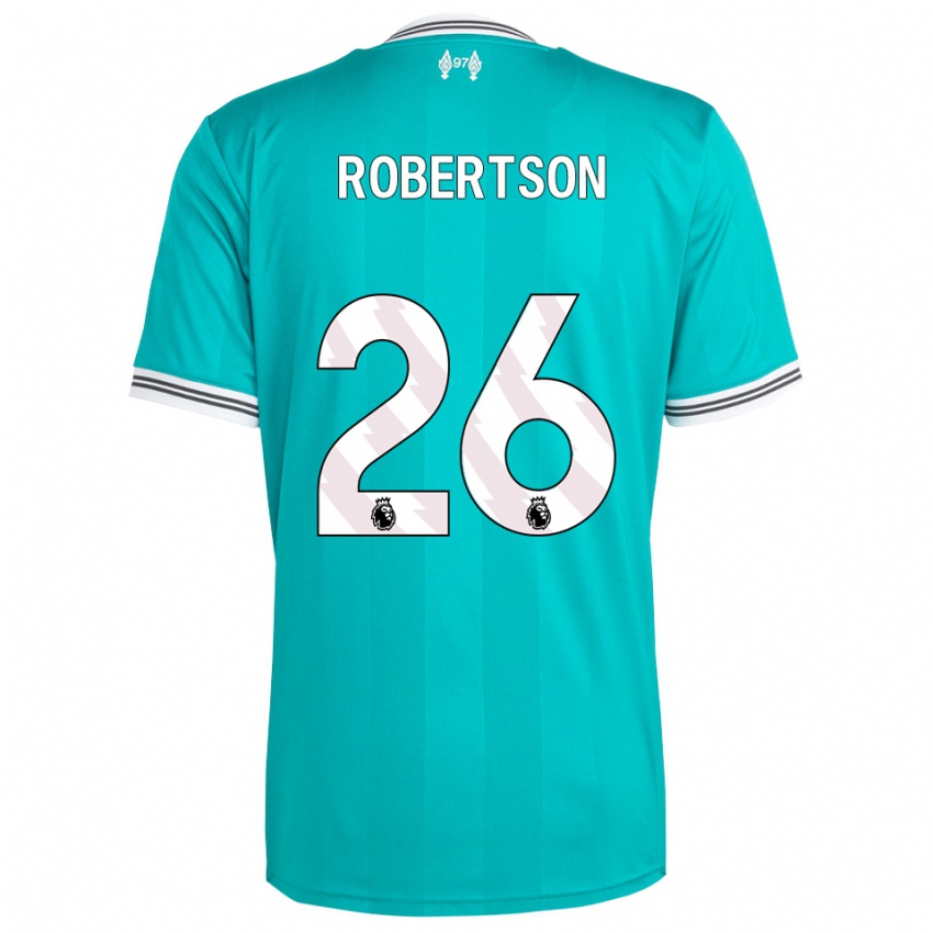 ילדים אנדרו רוברטסון #26 ירוק לבן ג'רזי קיט שלישי 2025/26 חולצה קצרה