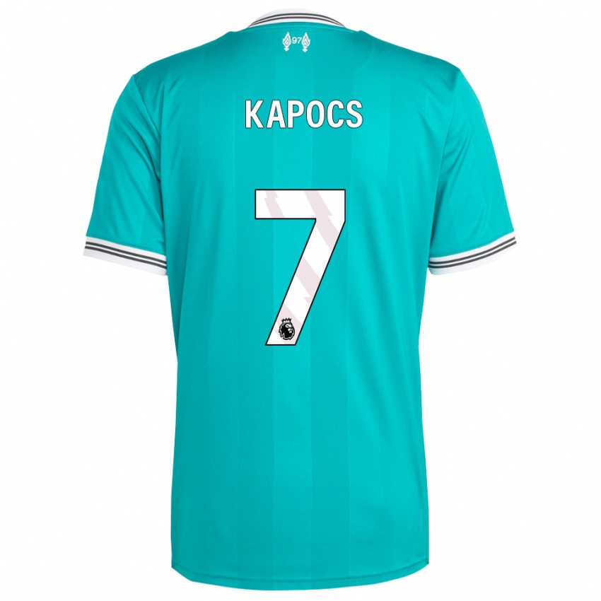 ילדים Cornelia Kapocs #7 ירוק לבן ג'רזי קיט שלישי 2025/26 חולצה קצרה