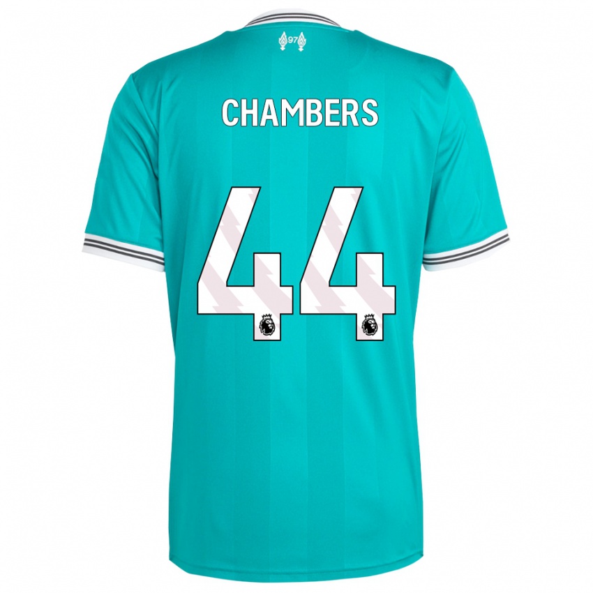 ילדים לוק צ'יימברס #44 ירוק לבן ג'רזי קיט שלישי 2025/26 חולצה קצרה