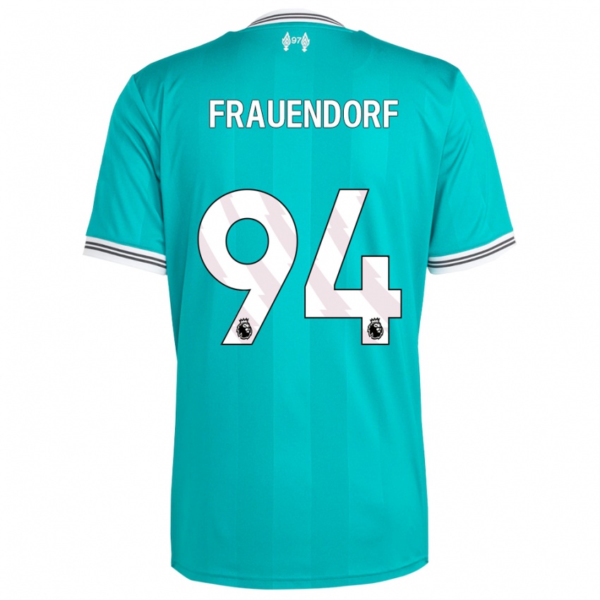 ילדים מלקאמו פרוינדורף #94 ירוק לבן ג'רזי קיט שלישי 2025/26 חולצה קצרה