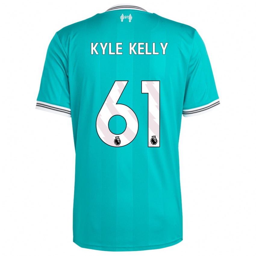 ילדים קייל קלי #61 ירוק לבן ג'רזי קיט שלישי 2025/26 חולצה קצרה