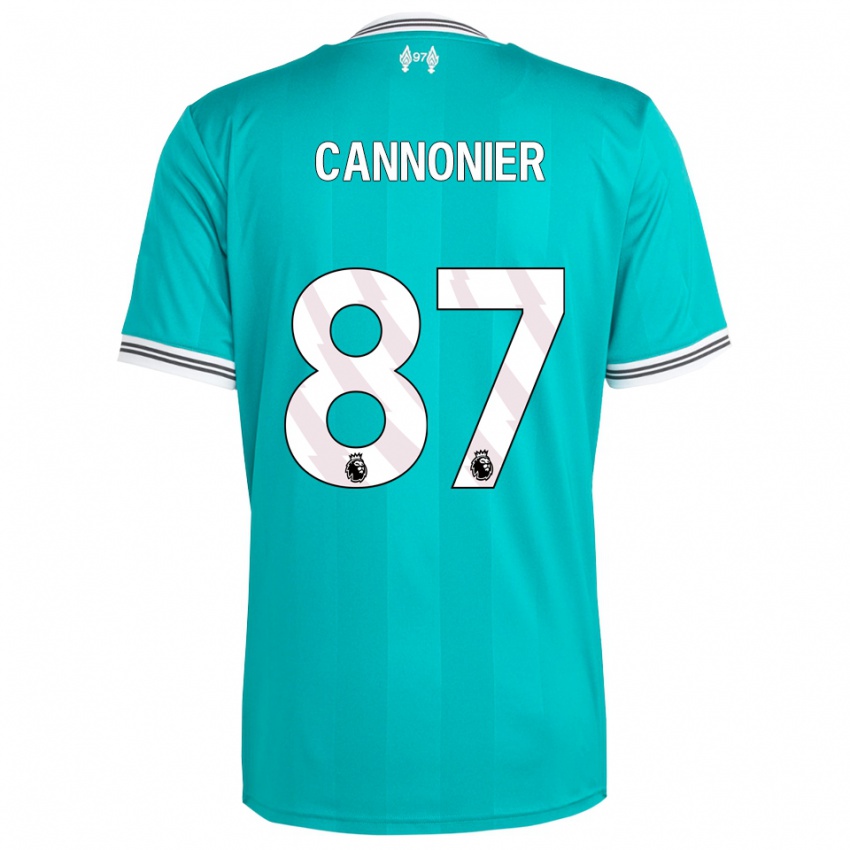 ילדים אוקלי קנונייה #87 ירוק לבן ג'רזי קיט שלישי 2025/26 חולצה קצרה