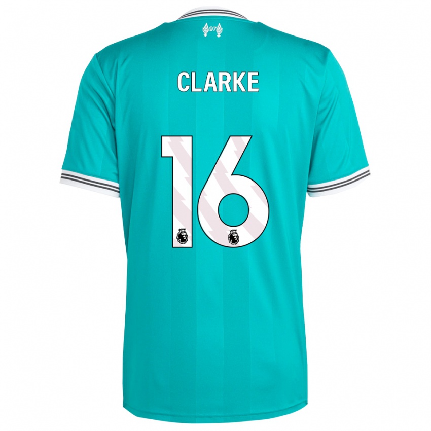 ילדים Lucas Clarke #16 ירוק לבן ג'רזי קיט שלישי 2025/26 חולצה קצרה