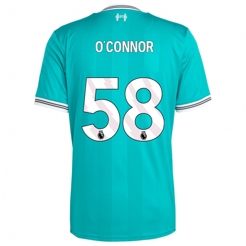 ילדים אולי או'קונור #58 ירוק לבן ג'רזי קיט שלישי 2025/26 חולצה קצרה