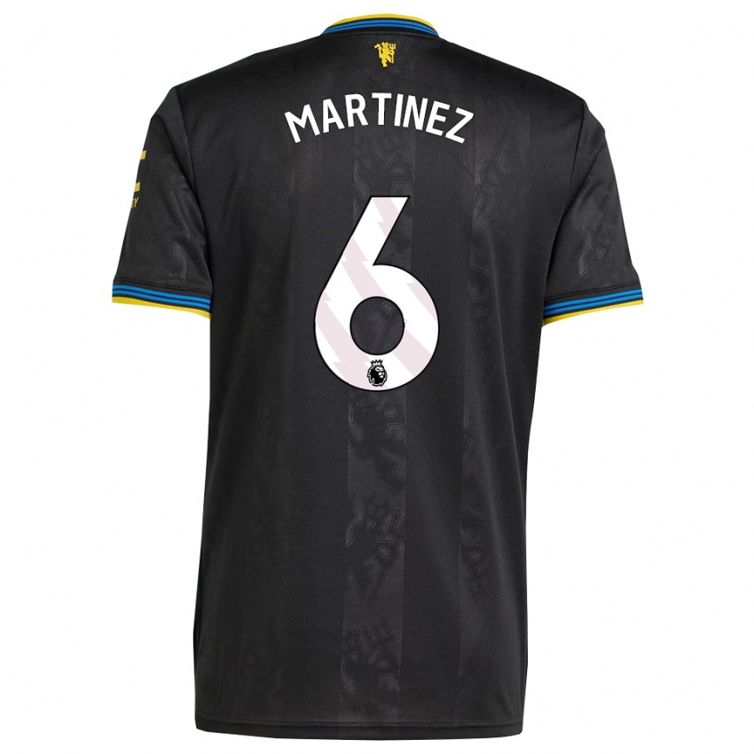 ילדים ליסנדרו מרטינס #6 שחור צהוב כחול ג'רזי קיט שלישי 2025/26 חולצה קצרה
