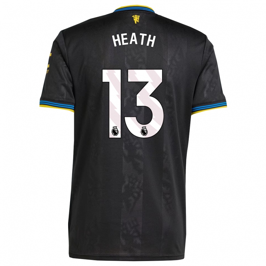 ילדים Fred Heath #13 שחור צהוב כחול ג'רזי קיט שלישי 2025/26 חולצה קצרה