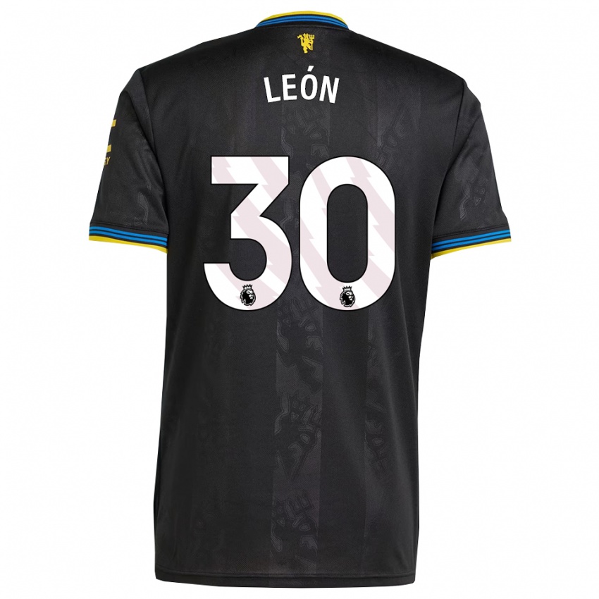ילדים דייגו לאון #30 שחור צהוב כחול ג'רזי קיט שלישי 2025/26 חולצה קצרה