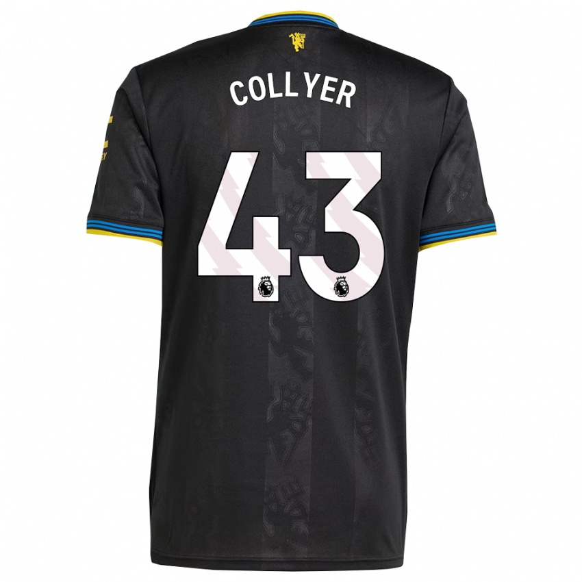 ילדים טובי קולייר #43 שחור צהוב כחול ג'רזי קיט שלישי 2025/26 חולצה קצרה