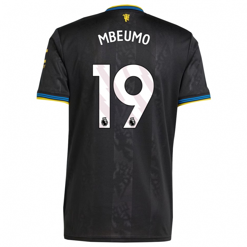 ילדים בריאן אמבאומו #19 שחור צהוב כחול ג'רזי קיט שלישי 2025/26 חולצה קצרה