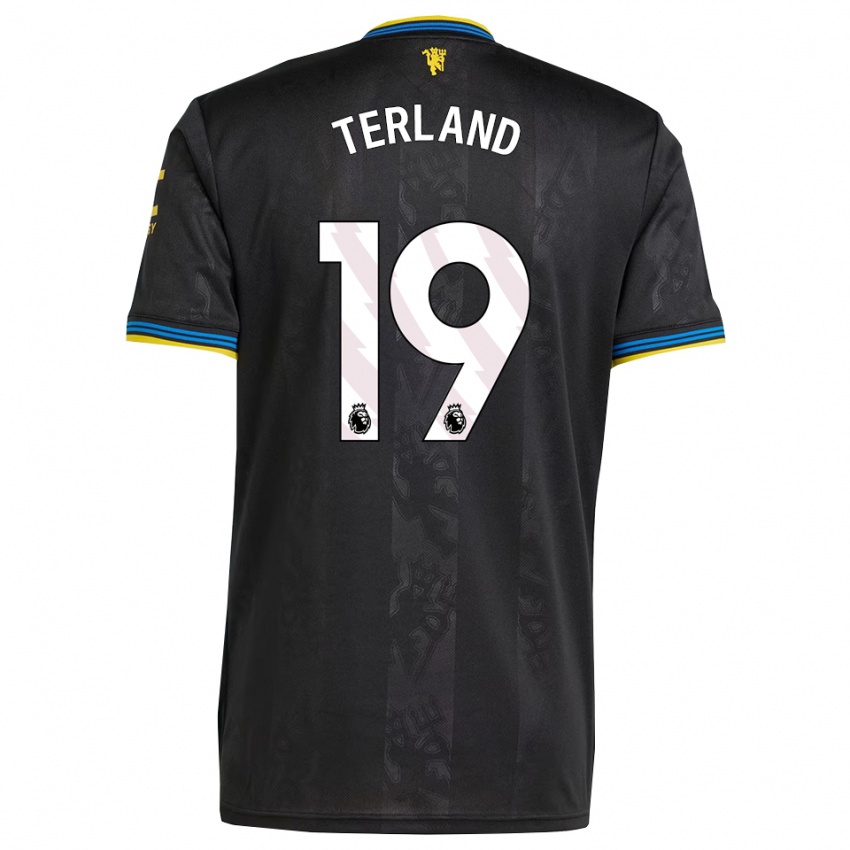 ילדים אליסבת׳ טרלנד #19 שחור צהוב כחול ג'רזי קיט שלישי 2025/26 חולצה קצרה