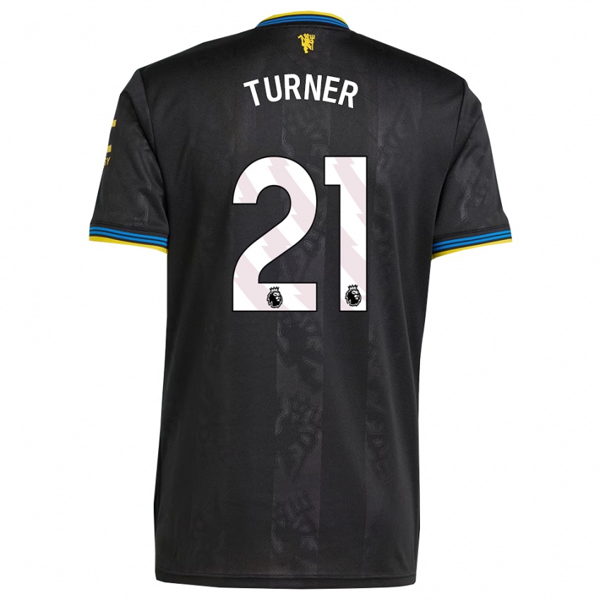 ילדים מילי טרנר #21 שחור צהוב כחול ג'רזי קיט שלישי 2025/26 חולצה קצרה