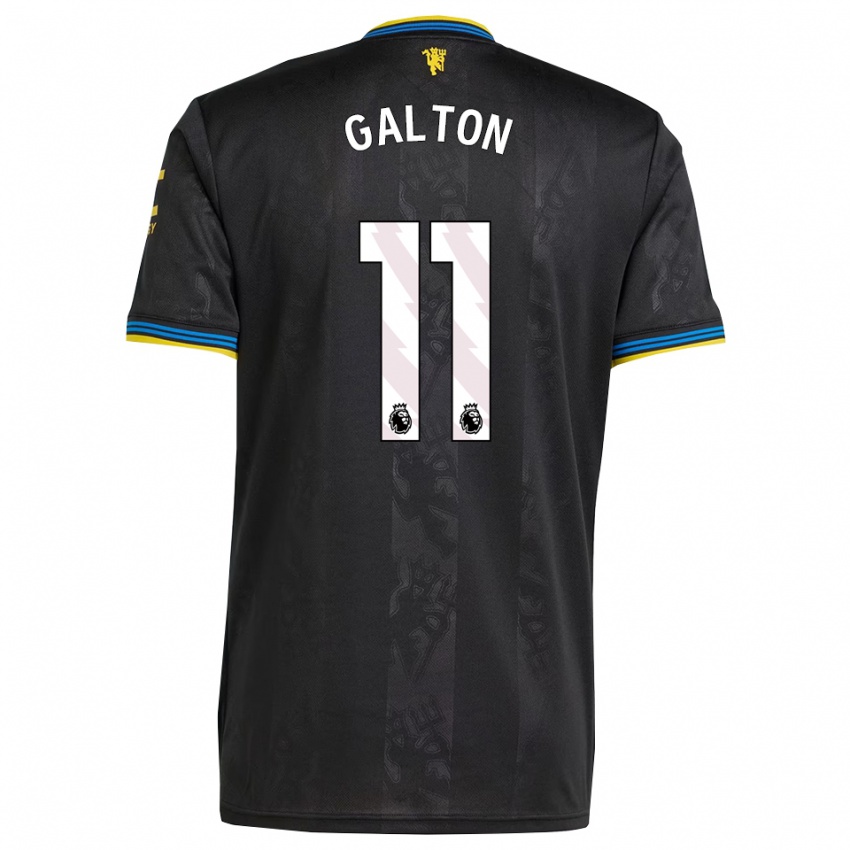 ילדים לאה גלטון #11 שחור צהוב כחול ג'רזי קיט שלישי 2025/26 חולצה קצרה