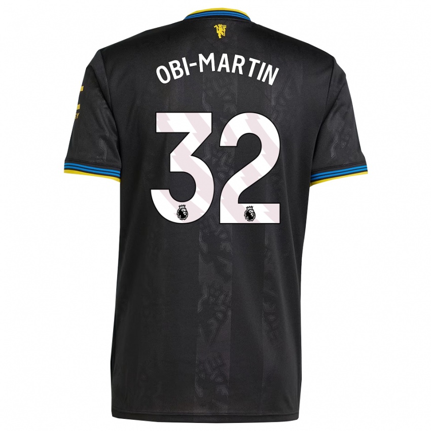 ילדים צ׳ידו אובי #32 שחור צהוב כחול ג'רזי קיט שלישי 2025/26 חולצה קצרה