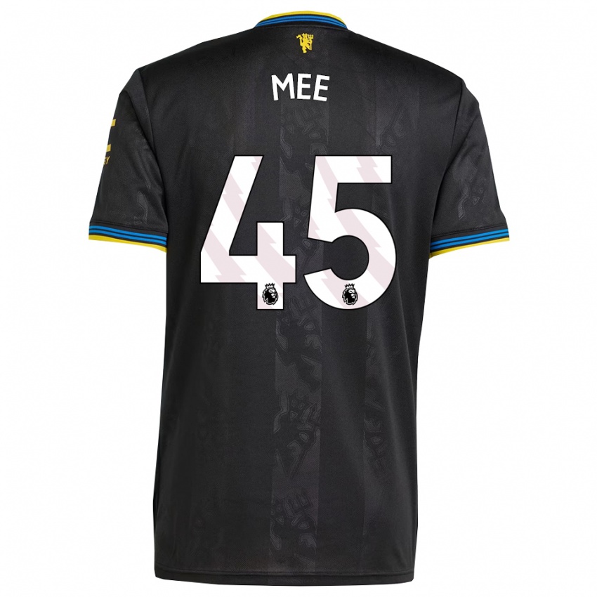ילדים דרמוט מי #45 שחור צהוב כחול ג'רזי קיט שלישי 2025/26 חולצה קצרה