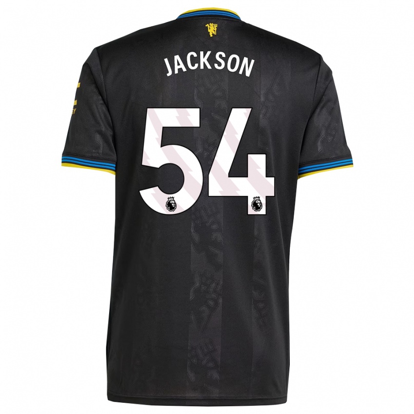 ילדים לואי ג'קסון #54 שחור צהוב כחול ג'רזי קיט שלישי 2025/26 חולצה קצרה