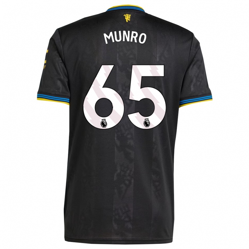 ילדים ריס מונרו #65 שחור צהוב כחול ג'רזי קיט שלישי 2025/26 חולצה קצרה