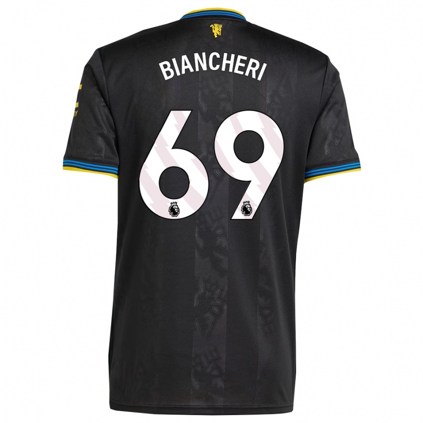 ילדים גבריאל ביאנשרי #69 שחור צהוב כחול ג'רזי קיט שלישי 2025/26 חולצה קצרה