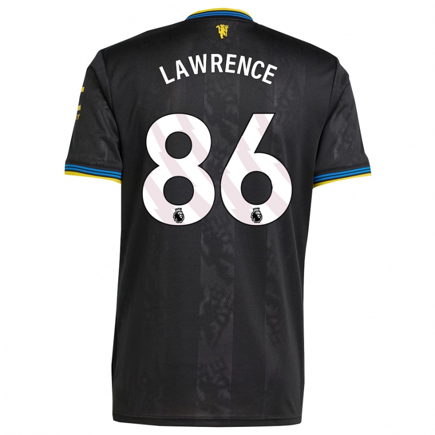 ילדים Marcus Lawrence #86 שחור צהוב כחול ג'רזי קיט שלישי 2025/26 חולצה קצרה