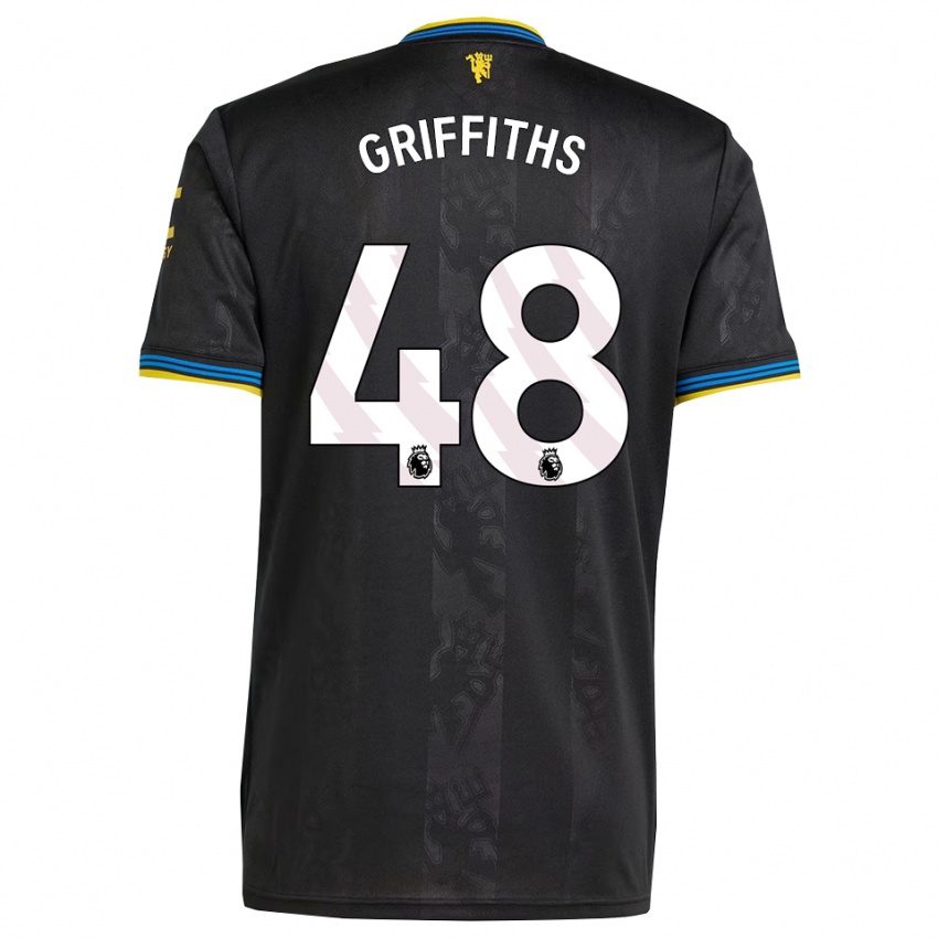 ילדים מארד גריפית'ס #48 שחור צהוב כחול ג'רזי קיט שלישי 2025/26 חולצה קצרה