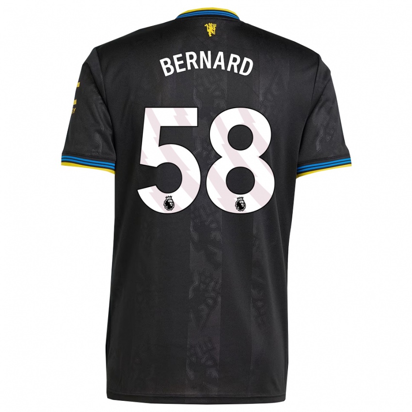 ילדים ברנרד #58 שחור צהוב כחול ג'רזי קיט שלישי 2025/26 חולצה קצרה