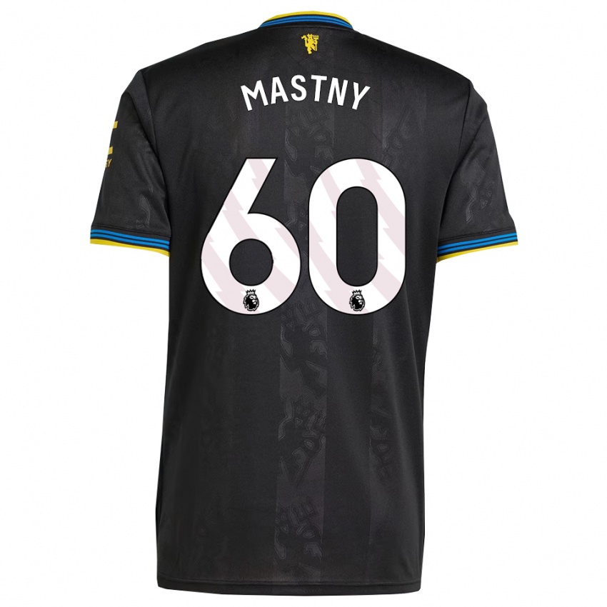 ילדים אונדריי מסטני #60 שחור צהוב כחול ג'רזי קיט שלישי 2025/26 חולצה קצרה